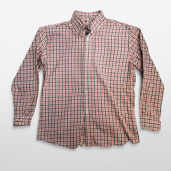 L.L.Bean Men’s Blue Plaid Button-Down Shirt Size L - Picture 1 of 12